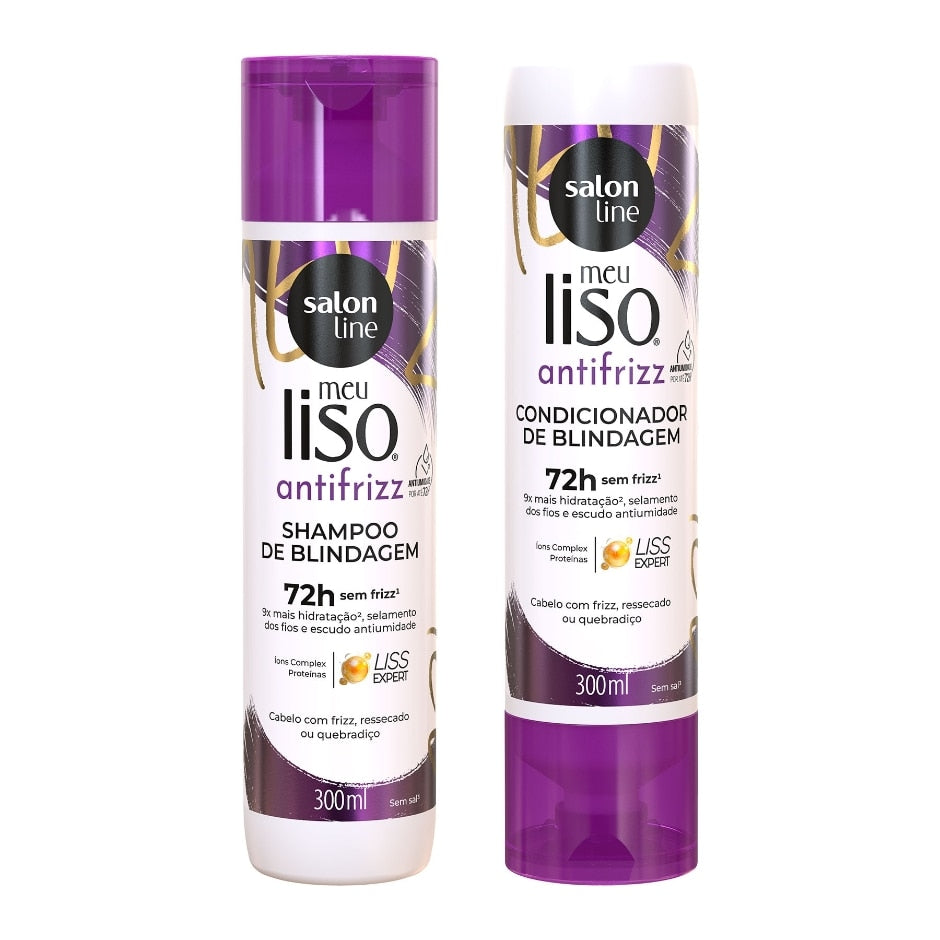 Kit Shampoo e Condicionador Meu Liso Antifrizz