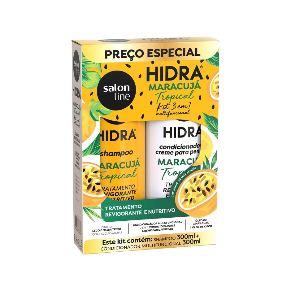 Kit Shampoo e Condicionador Hidra Maracujá Tropical 300ml