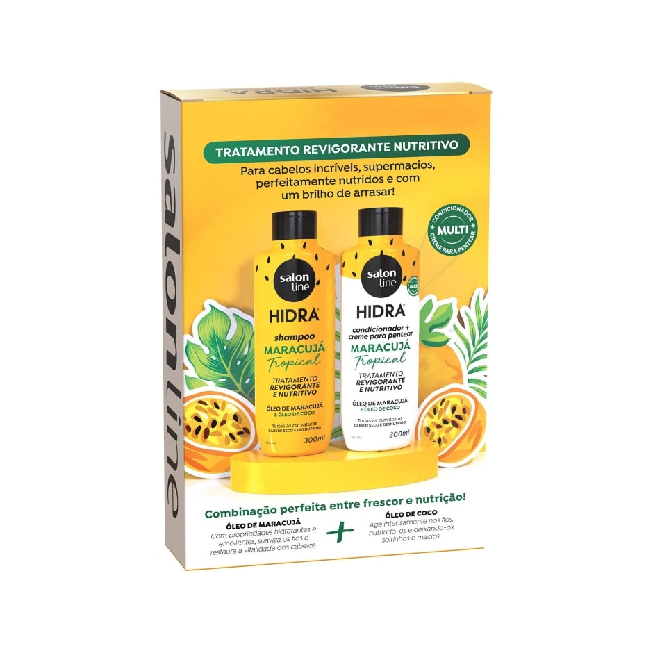 Kit Shampoo e Condicionador Hidra Maracujá Tropical 300ml