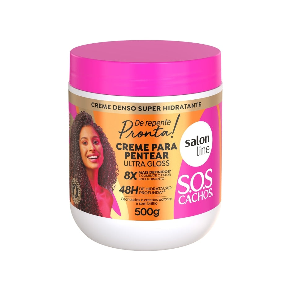 Creme para Pentear SOS Cachos De Repente Pronta 500g