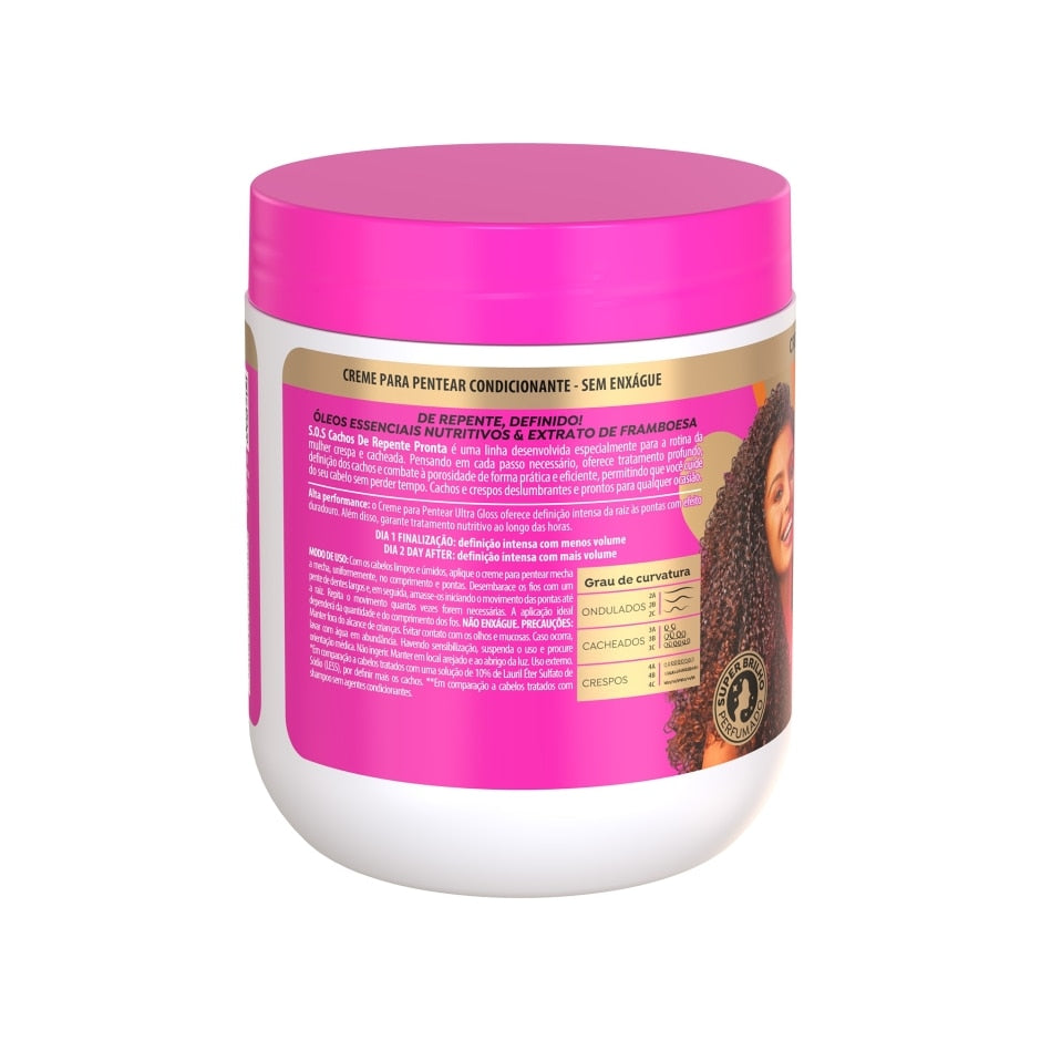 Creme para Pentear SOS Cachos De Repente Pronta 500g